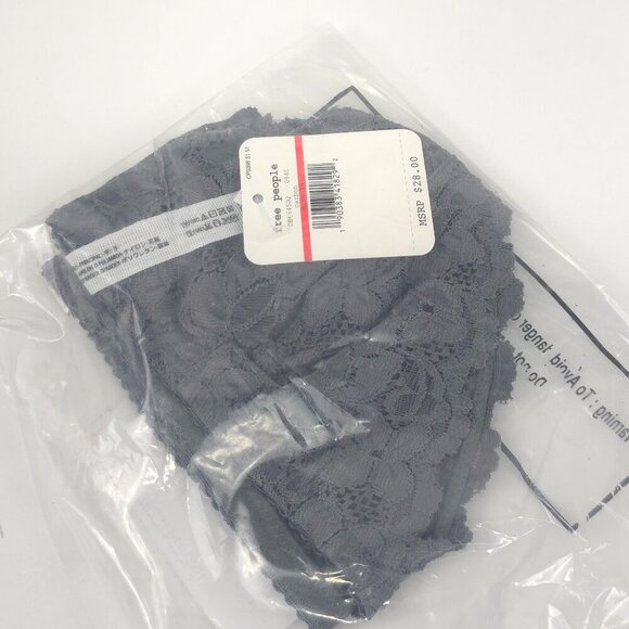 Free People Intimately Front Strap Triangle Bra in Carbon NWT XS - Picture 5 of 6